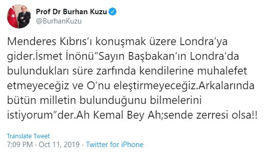 Burhan Kuzu İsmet İnönü'cü oldu - Resim : 1