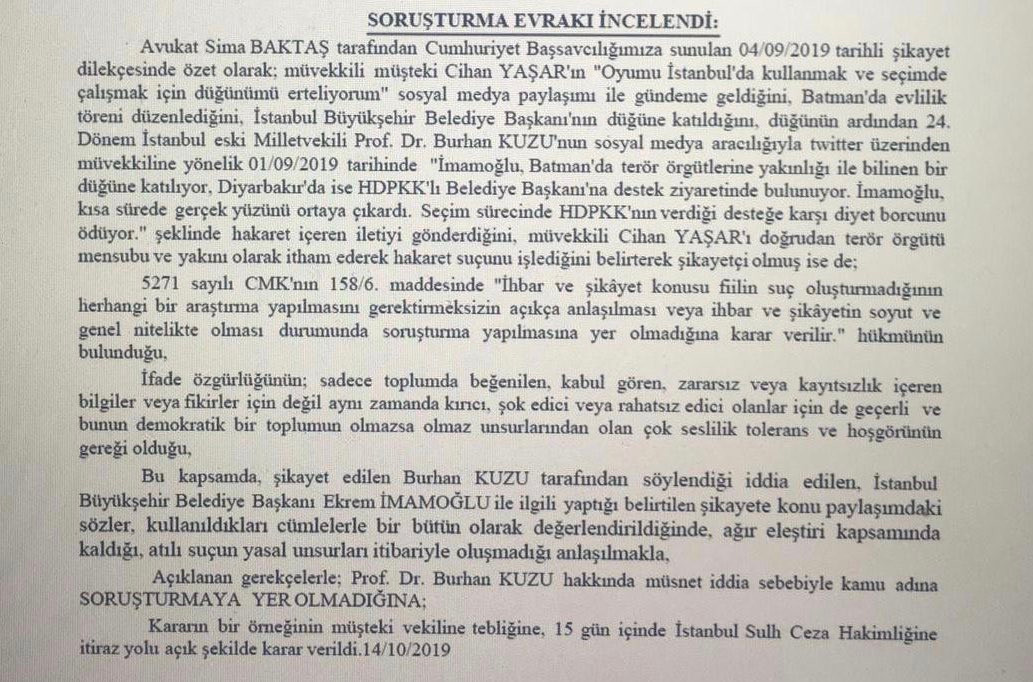 Burhan Kuzu'nun CHP'li gencin ailesine 'terörist' demesi hakkında skandal karar - Resim : 3