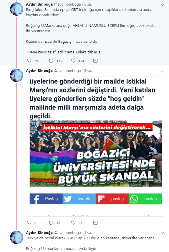 AKP'li siyasetçi, LGBT broşürleri nedeniyle kızını Boğaziçi'nden aldı - Resim : 2