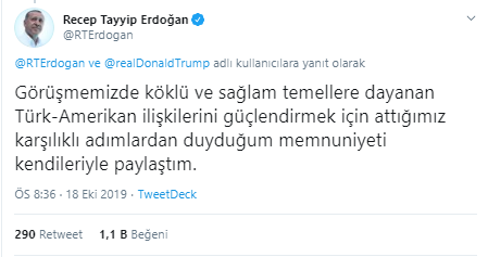Erdoğan'dan Trump açıklaması: 'Memnuniyeti paylaştım' - Resim : 2
