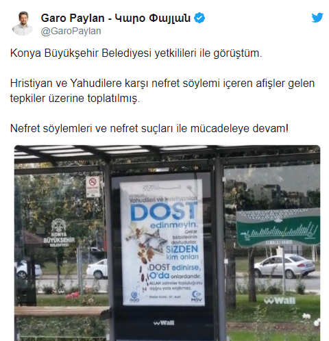 Konya'daki nefret söylemi içeren afişlerle ilgili yeni gelişme - Resim : 1