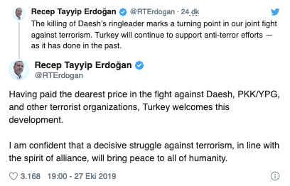 Erdoğan: Bağdadi'nin öldürülmesi dönüm noktası - Resim : 2