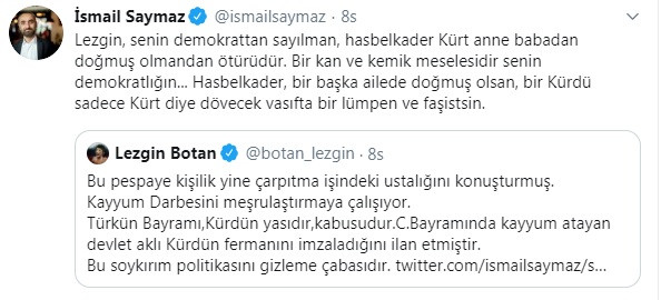 HDP’li Lezgin Botan ve İsmail Saymaz arasında 29 Ekim tartışması: Türkün bayramı, Kürdün yasıdır - Resim : 3