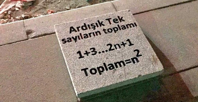 Ankara'da kaldırımlara yazılan formüller sosyal medyada büyük beğeni topladı - Resim : 2