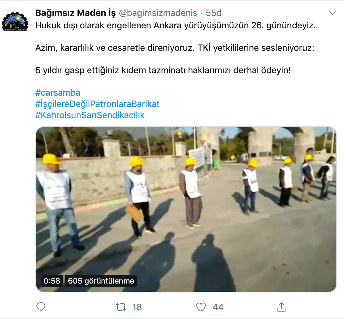 Somalı madencilerin Ankara yürüyüşü 26. gününde - Resim : 1