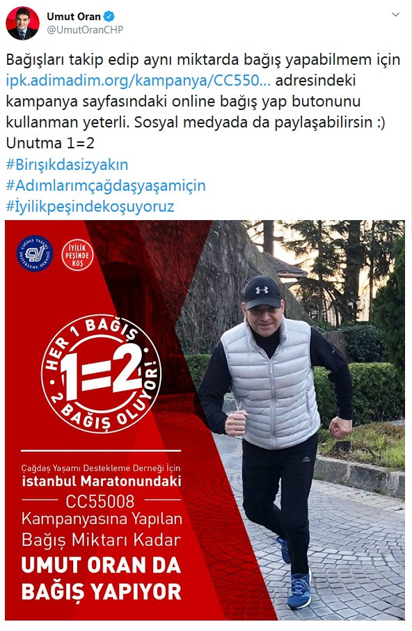 Umut Oran'dan alkışlanacak hareket - Resim : 1