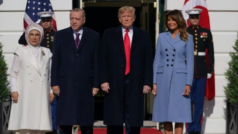 Ve Erdoğan Beyaz Saray'da! Trump'la kritik görüşme başladı...