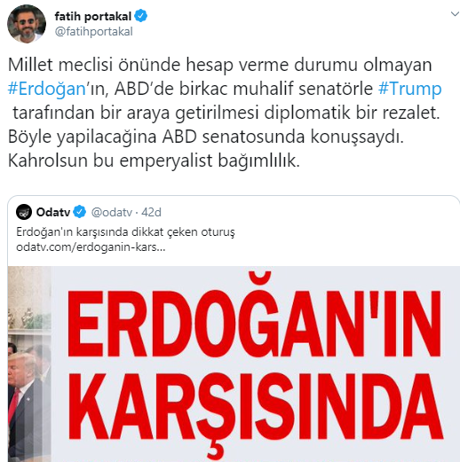 Fatih Portakal'dan Erdoğan - Trump görüşmesindeki kareye çarpıcı yorum - Resim : 1