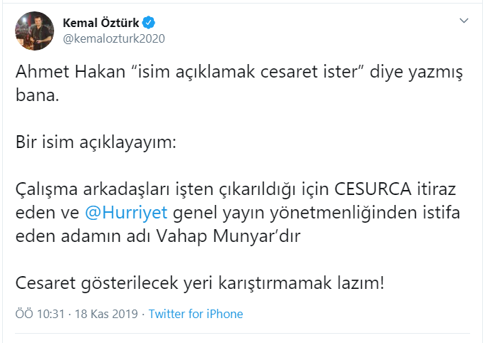 Erdoğan'ın eski danışmanı Kemal Öztürk'ten Ahmet Hakan'a yanıt! - Resim : 1