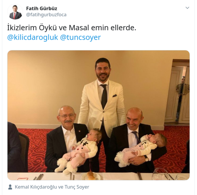 Kılıçdaroğlu, Foça Belediye Başkanı Gürbüz'ün çocuklarını sevdi - Resim : 1