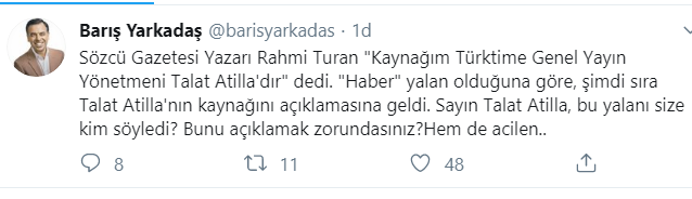 'Kaynağını açıkla Talat Atilla' - Resim : 1