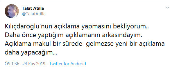 Muharrem İnce açıklama yaparken Talat Atilla'dan yeni tweet geldi - Resim : 3