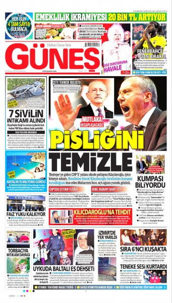 Yandaş medyadan 'Saray'a giden CHP'li tartışmasına talimatlı ortak manşet! - Resim : 3
