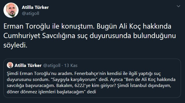 Ali Koç hakkında suç duyurusu - Resim : 1