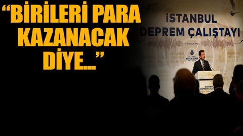İmamoğlu: 'Deprem Çalıştayı'nda konuştu: Kanal İstanbul, cinayet projesidir