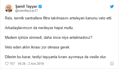 Şamil Tayyar'dan AKP'lilere zor soru: 'Madem içinize sinmedi...' - Resim : 1