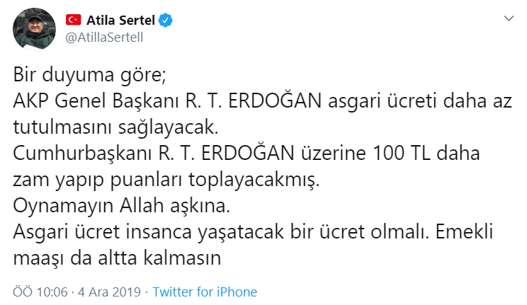 Asgari ücret zammına ilişkin flaş Erdoğan iddiası - Resim : 1