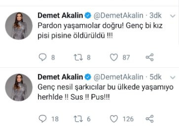 Demet Akalın: Genç nesil şarkıcılar bu ülkede yaşamıyor herhalde - Resim : 1