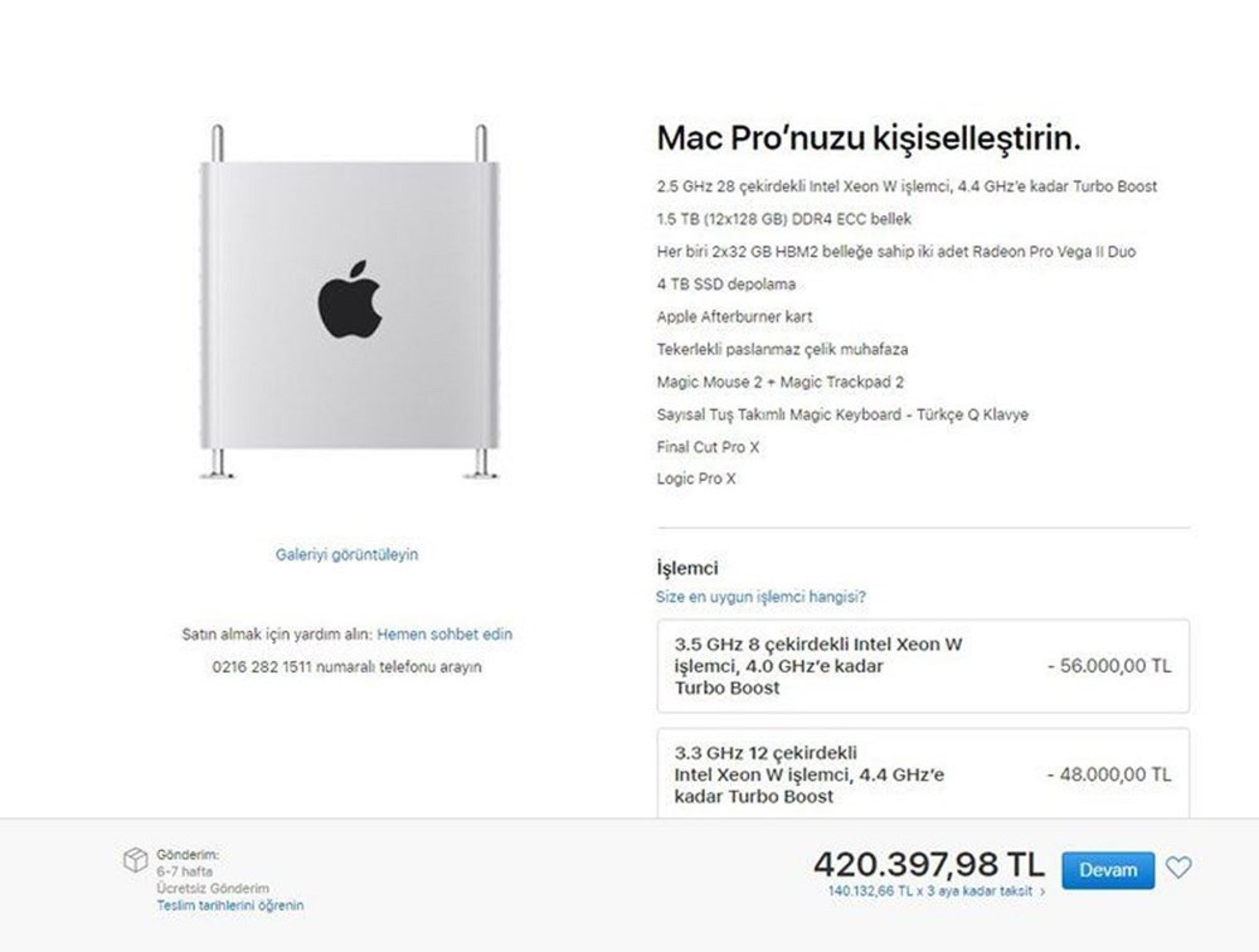 Apple Mac Pro'nun Türkiye fiyatı dudak uçuklattı - Resim : 2
