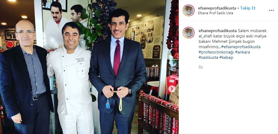 Ankara'da kulisleri karıştıran buluşma! Katar Büyükelçisi ile yemek yedi - Resim : 1