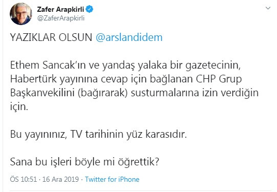 Didem Arslan'dan Zafer Arapkirli'nin tweetine canlı yayında sert cevap - Resim : 2