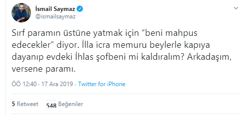 İsmail Saymaz'dan Cem Küçük'e: Sırf paramın üstüne yatmak için 'beni mahpus edecekler' diyor - Resim : 2