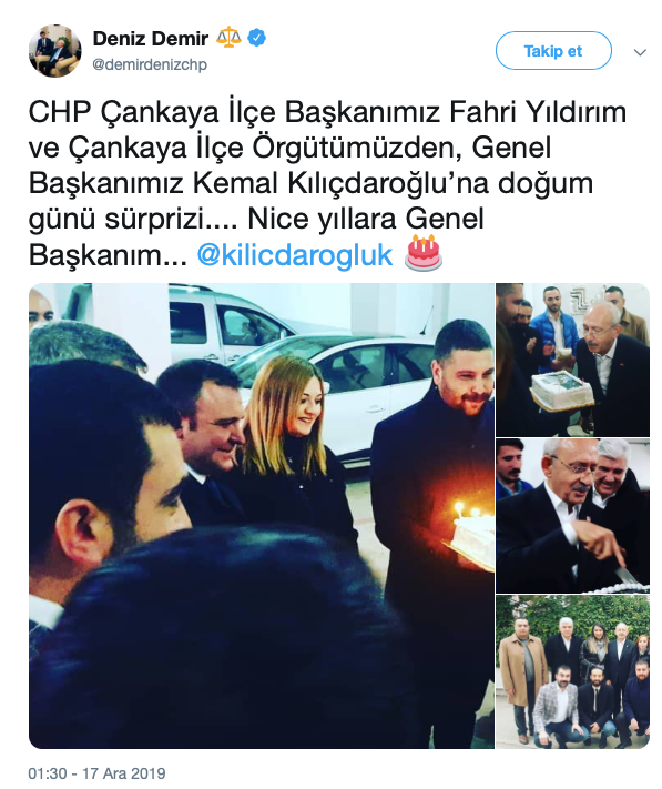 CHP Çankaya'dan Kılıçdaroğlu'na doğum günü sürprizi - Resim : 2