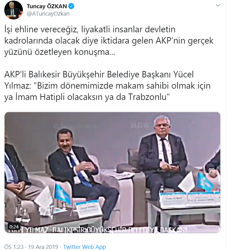 AKP'li başkan işin ehli olarak anlattı: Makam sahibi olmak için imam hatipli olacaksın - Resim : 1
