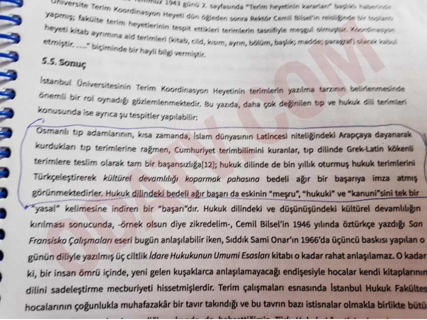 İstanbul Üniversitesi'nin ders kitabında Cumhuriyet nefreti - Resim : 1