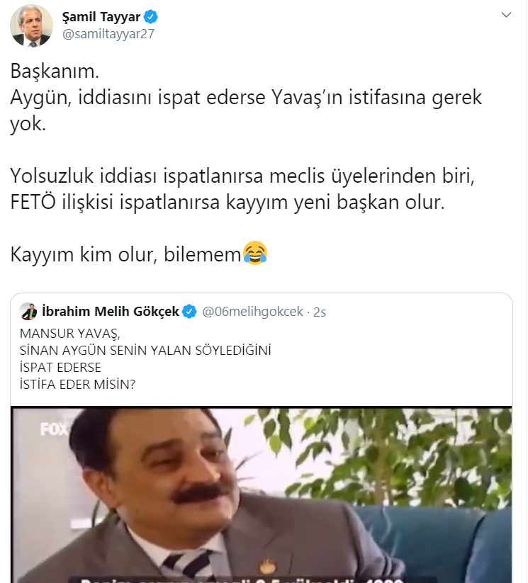 AKP'li Şamil Tayyar’dan Melih Gökçek iması: İddia ispatlanırsa... - Resim : 1