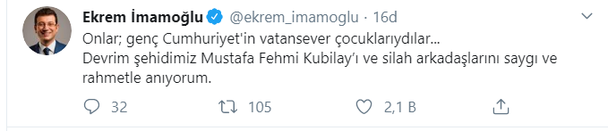 İmamoğlu'ndan 'Kubilay' mesajı - Resim : 1