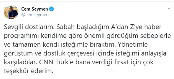 Cem Seymen CNN Türk'e bu sözler yüzünden veda etmiş: 'Seni kurşun manyağı yaparım' - Resim : 1