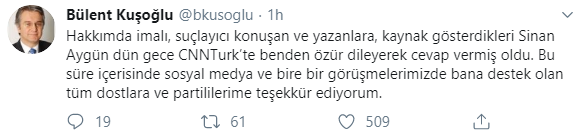 CHP'li Kuşoğlu: Sinan Aygün özür dileyerek cevap vermiş oldu - Resim : 1
