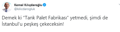 Kılıçdaroğlu'ndan Erdoğan'a: 'İstanbul’u peşkeş çekeceksin!' - Resim : 1