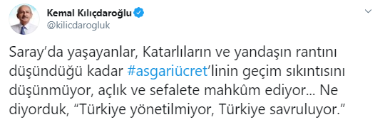 Kılıçdaroğlu'ndan 'asgari ücret' tepkisi! - Resim : 1