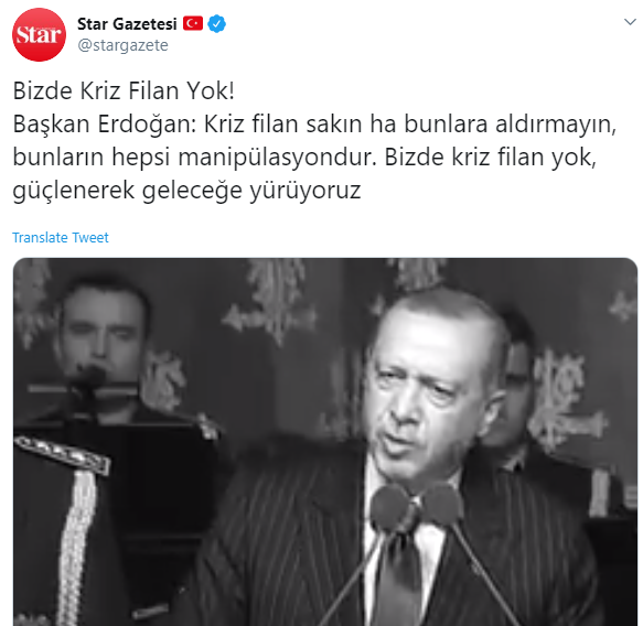 Yandaş gazetenin 'Kriz falan yok' manşetleri tekrar gündemde - Resim : 1