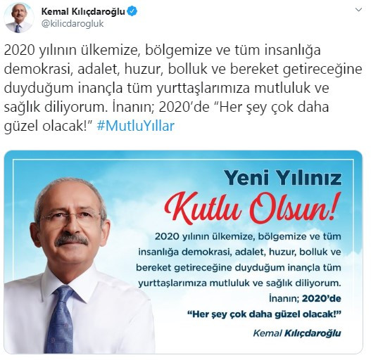 Kılıçdaroğlu: 2020'de her şey çok daha güzel olacak! - Resim : 1