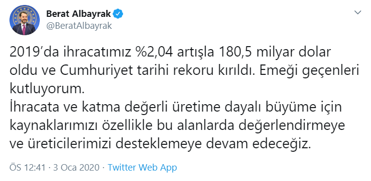 Albayrak'tan enflasyon ve ihracat açıklaması - Resim : 2