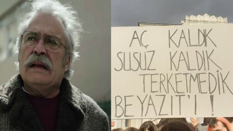 Haluk Bilginer'den İstanbul Üniversitesi öğrencilerine destek