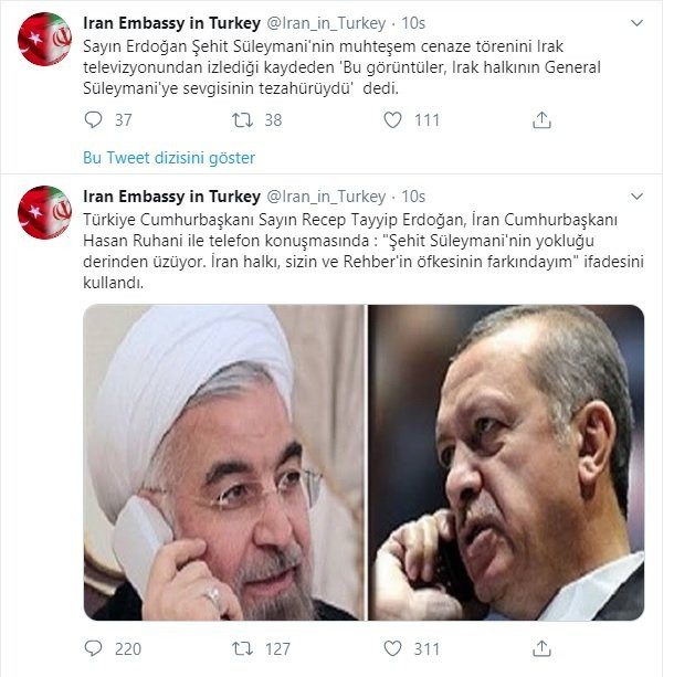 Yeni tartışma: Erdoğan, Kasım Süleymani'ye 'şehit' mi dedi? - Resim : 1