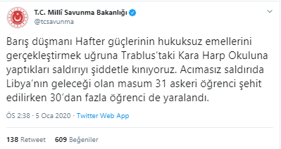 MSB: Kara Harp Okuluna yaptıkları saldırıyı şiddetle kınıyoruz - Resim : 1