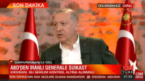 Erdoğan'dan Kasım Süleymani açıklaması: İtidal tavsiye ettim