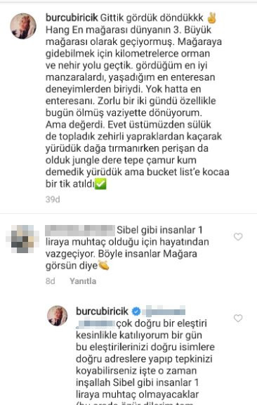 Burcu Biricik takipçisinin Sibel Ünli tepkisine kayıtsız kalamadı - Resim : 2