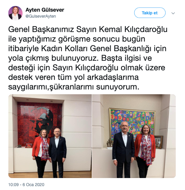 CHP Kadın Kolları Genel Başkan adayı Gülsever, çalışmalara başladı - Resim : 1