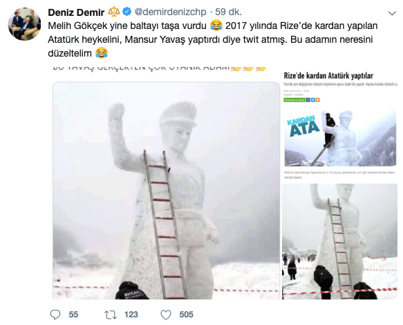 Melih Gökçek'in yine kafası karıştı! Ankara diye paylaştı, Rize çıktı... - Resim : 2