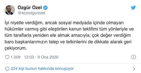 Özgür Özel kanun teklifini geri çekti - Resim : 1