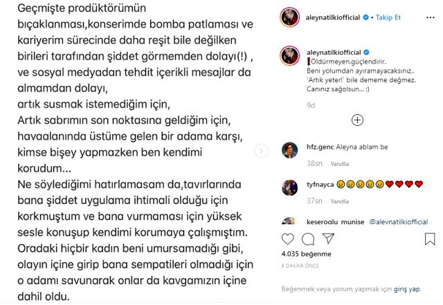 Havalimanında olay çıkaran Aleyna Tilki'den açıklama geldi - Resim : 1