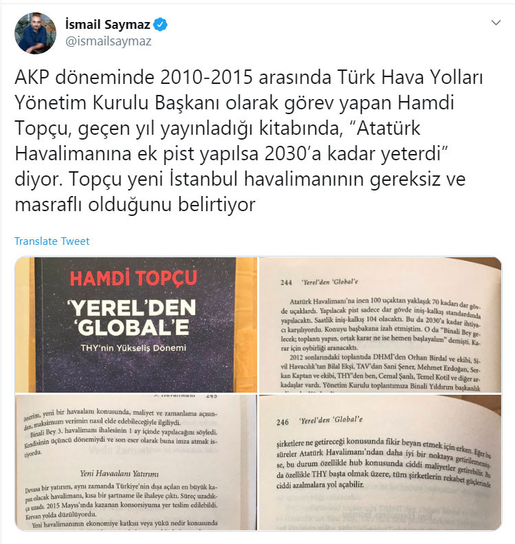 Eski THY Yönetim Kurulu Başkanı’ndan Atatürk Havalimanı itirafı - Resim : 1