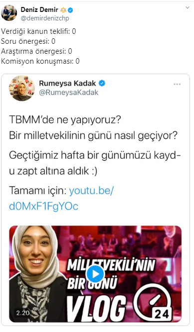 Kılıçdaroğlu'nun danışmanından AKP'li Rumeysa Kadak'a 'TBMM’de ne yapıyoruz?' kapağı! - Resim : 1