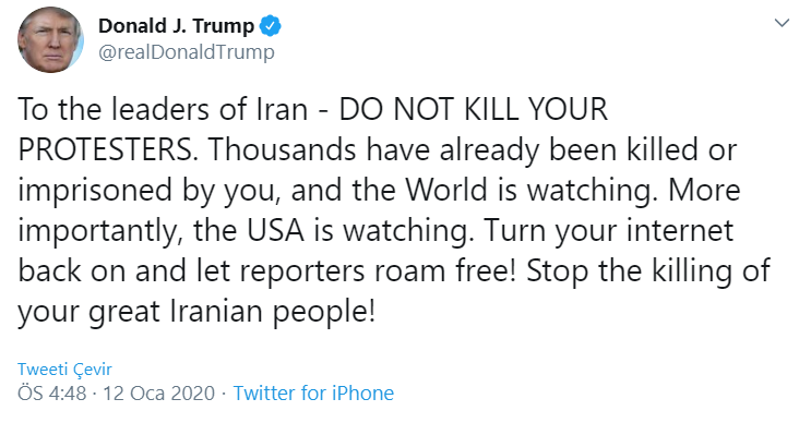 Trump'tan gerilimi tırmandıracak açıklama: İran'ı uyardı - Resim : 1